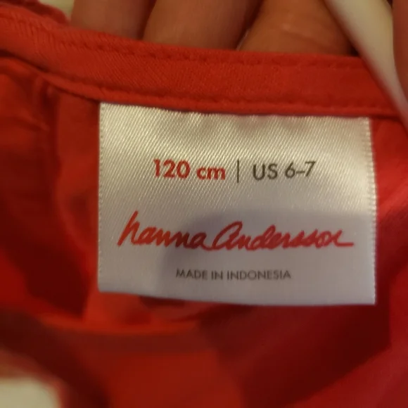 Hanna Andersson dress with skates size 6-7